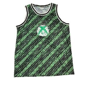 Xbox Basketball Jersey Tank Top Men’s Size XL Green Black Gamer Streetwear